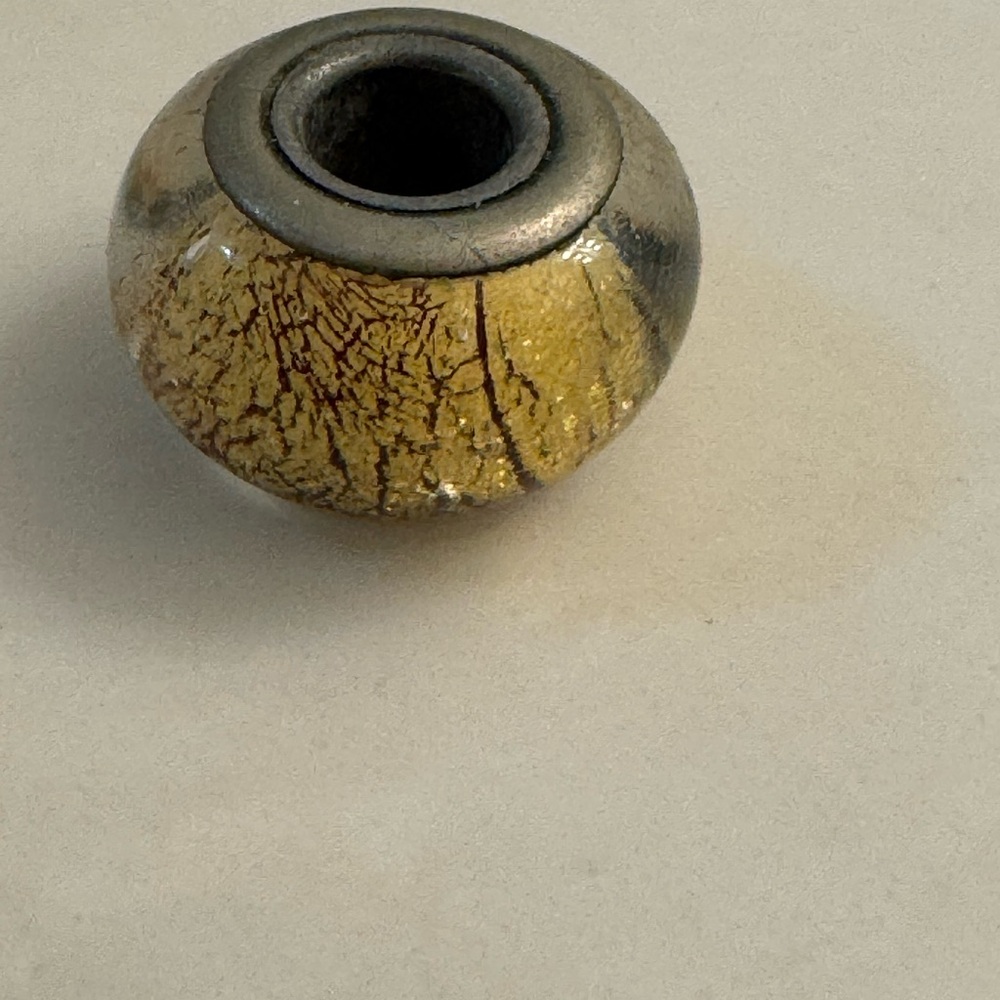 Pandora Gold and Silver Charm Bracelet Bead